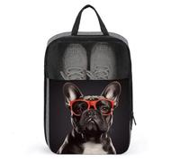 Travel Shoe Bag,French Bulldog Print Shoe Pouch,outdoor Zippered Carrier Shoe Bags,mens Womens Shoe Tote Bag, style, One Size, Modern