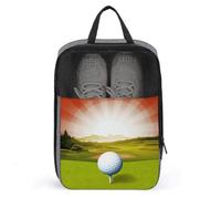 Travel Shoe Bag,Golf Sport Print Shoe Pouch,outdoor Zippered Carrier Shoe Bags,mens Womens Shoe Tote Bag, style, One Size, Modern