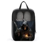 Travel Shoe Bag,Grim-Reaper Print Shoe Pouch,outdoor Zippered Carrier Shoe Bags,mens Womens Shoe Tote Bag, style, One Size, Modern