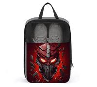 Travel Shoe Bags,Red Helmet Printed Shoe Bag,Water Proofing Portable Organizer Storage Shoe Pouch Holds,with Sturdy Zipper Cruise Ship Essentials, Red Helmet, One Size, Travel Shoe Bags
