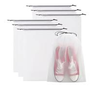 Travel Shoe Bags, Transparent Drawstring Backpack, Clear Shoe Storage Bag 20x20x2cm/7.87x7.87x0.79 Inches Space-Saving & Travel Friendly/Multi-Purpose for Women Teen Suitcase Train