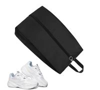 Travel Shoe Bags, Waterproof Storage Pouch with Handle, Smooth Zipper Dust Proof Organizer Packing Shoes in Suitcase or Backpack, Travel Cube for Men and Women, Black, Medium