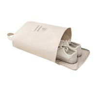 Travel Shoe Organizer: Waterproof Drawstring, Portable Rope Bag, Boot Holder with Zipper | Comfortable Packaging Shoe Bags for Men and Women, for Storing Scars, beige, Please refer to the description