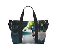 Travel Shoulder Bag Car Bike Bag Single Shoulder Bag Sports Fitness Weekend Bag Black One Size, Black, One Size