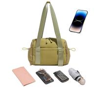 Travel Shoulder Bag, Women's Duffle Bag for Travel, Large Capacity Backpack Bag, Tournament Bag, Weekender Overnight Pack, Shower Bag, Sports Storage Organiser for Exercise, Dance, Sports, Green, see