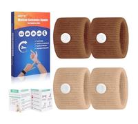 Travel Sickness Bands Pregnancy Nausea Relief Morning Sickness Relief Sea Sickness Acupressure Nausea Relief Band Motion Sickness Bracelets for Cruise-Dark Brown+Light Brown-2 Pairs
