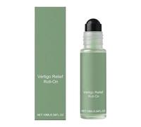 Travel Sickness Relief, Natural Oil Roller for Nausea with Rapid Absorption, Compact 10ml Glass Bottle for Car Cruise and Ship Trips Featuring a Refreshing Scent for Dizziness and Fatigue