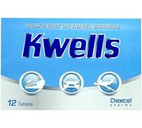 Travel Sickness Relief Tablets, Fast-Acting for Nausea & Motion Discomfort, 12 Tabs