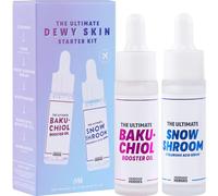 Travel Size 2% Bakuchiol Booster Oil and Hyaluronic Acid Serum by Handmade Heroes with Sugarcane Squalane, All Natural Retinol Alternative for Radiant and Line Smoothing Travel Set for Dewy Skin
