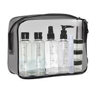 Travel Size Bottles for Toiletries 13 Pack 2oz TSA Approved Toiletry Bottles Leak Proof Travel Kit for Women Men TSA Clear Toiletry Bag Shampoo Lotion Skincare Cosmetic Container