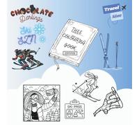 TRAVEL SIZE Chocolate Darlings- Thee Ski Season Edition: Winter Snow Sports Colouring Book with Skiing, Snowboarding and Cozy Mountain Vibes Pages ... and Teens (MINI Adventures in Colour Series)