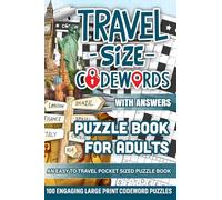 Travel Size Codewords Puzzle Book For Adults: 100 Engaging Large Print Codeword Puzzles with Answers - Pocket Sized Brain Games for Memory Improvement, Stress Relief & Travel Fun