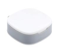 Travel Size Compact Medicine Pill Dispenser Multi Compartment Pill Box Lightweight Pill Holder and Recipes, Compact Pill Dispenser for Weekend Trips and Holidays