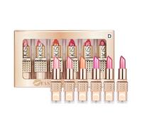 Travel Size Lipstick Set - Shimmer Matte Lipstick Set | Makeup Lip Sticks With Lipgloss Effect, Waterproof Hydrating Stain For Wedding Bridal Party Teens Girls