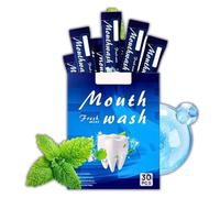 Travel Size Mouthwash Packets, Portable Mint Mouthwash Strips for Adults,Alcohol-Free, Mint Flavor for Fresh Breath Oral Care, Gum Health Treatment,30 Individually Packs