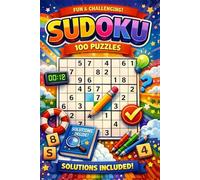 Travel Size Sudoku Puzzle Book: 100 Easy-to-Hard Puzzles with Solutions | Perfect 6x9" Portable Brain Games for Airplane Travel, Road Trips & Vacations | Large Print for Seniors