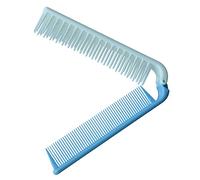 Travel Sky Blue Coarse Teeth Folding Dual Hair Brush Pocket Comb 7. 4 ""Length Eco- Friendly And Practical Nice processing