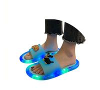 Travel Slippers Ms Europe Summer Soft Bottom Chain Flat Women’s Slippers Stone Pattern Beach Sandals for Daily Casual Ladies Outdoor Women Hotel Fashion (Blue, 3.5)