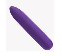 Travel Small Bullet Setting Electric Quiet 10 Modes Personal Bullet Tool Powerful Mini Stick Soft Silicone Toys for Women Men, Waterproof Bullet Rod Toys (Purple)