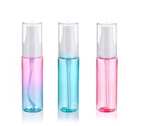 Travel Small Pump Bottles 1oz/30ml - Leakproof Mini Bottle for Toiletries, Lotion, Shampoo, Oil - Refillable 30ml Pump Travel Size Bottles with Labels