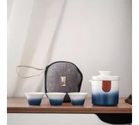 Travel Small Tea Set Kung Fu Tea Cup One Pot Three Cups Portable Outdoor