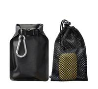 Travel Soap Bag, Travel Soap Bag with Bubble Mesh Bag, for Soap Cubes, Ideal for Travel, Camping, Outdoors, Black