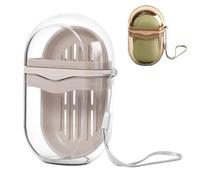 Travel Soap Case - Leak Proof Soap Container | Bar Soap Saver | Drain Sponge Box | Clear Bathroom and Kitchen Holder and Dispenser for Camping Gym Shower Bath Carry Solid