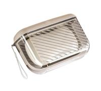 Travel Soap Dish, Travel Soap Dish, Draining Soap Bar Holder with Lid - Leak Proof Soap Dish, Soap Box with Drain Bar for Shower, Portable Soap Container, Light Coffee, Se référer au descriptif, Refer