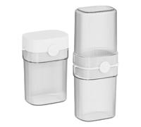 Travel Soap Dish with Lid - Toothbrush Storage Boxes, Toothpaste Storage Containers and Soap Dish for Bathrooms, Travel, Schools, Business, Camping