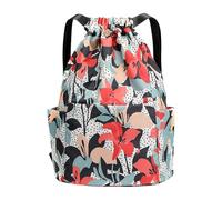 Travel Sports Backpacks - Dry and Wet Separation Design, Flower Printing Gym Backpack, Multi-Compartment Bag | Versatile Carrying Pack for Swimming Traveling Business Trip Workplace Casual