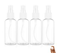 Travel Spray Bottle 0.7oz/20ml 4 Pack Small Empty Spray Bottle Leak Proof Fine Mist Empty Plastic Refillable Spritz Bottle for Perfume Toners Rose Water Cosmetics
