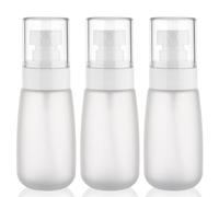 Travel Spray Bottle 2oz /60ml-3 Pack Plastic Mini Makeup Setting Refillable Fine Mist Spray Bottles TSA Approved Leak Proof Small Travel Bottle Containers for Water, Perfume, Face & Hair Mist (3Clear)