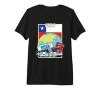 Travel Squad Passport Air Ticket Travel Chile Premium T-Shirt
