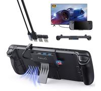 Travel Steam Deck Dock - Portable Stand Design USB C Hub with TF Card Slot, HDMI 2.0 4K@60Hz Display, 2*USB-A 3.0, USB-C PD 100W Max, Steam Deck Stand Base Accessories