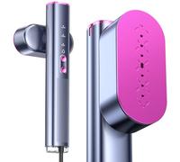 Travel Steamer for Clothes,100-240V Portable Garment Steamer, Steamer＆Iron 2 In 1,30s Fast Heat-up,120ml Water Tank,Large Ceramic Heat Panel,HandheldSteamer for Global ＆ Europe Traveling,Purple
