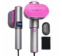 Travel Steamer for Clothes, 110-240V Dual Voltage Handheld Portable Mini Steamer & Iron, 1200W, 15S Fast Heat Up, 2 in1 Garment Steamer for Global Travel & Home