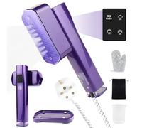 Travel Steamer for Clothes with LCD Screen 2-in-1 Handheld Portable Steam Iron 4 Modes 1200W Fast 15s Heat-Up 100ML Water Tank Foldable Design for Travel and Home