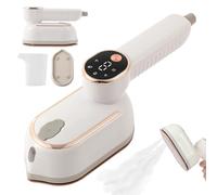 Travel Steamer Iron for Clothes, 1200w Handheld Portable Iron, Portable Steam Irons with LCD, 10-Second Rapid Heat-Up, 180° Rotating Handle, Travel Home Office Use, for Wrinkle-Free Clothes On the Go