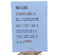 Travel Sticker Country Names in the Design of the National Flag for Scrapbooks Journals Laptop Various Regions (Central America, DE)