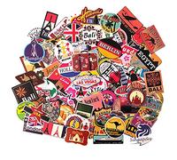 Travel Stickers Countries Cities Stickers suitcases Luggage Bags Vinyl Sticker Travel Scrapbooking laptops Sticker Tourism Berlin London Paris Brussels