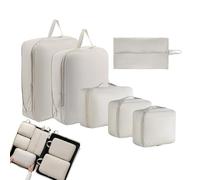 Travel Storage Cubes - Multi-Size Packing Pouches, Space-Saving Laundry Bags for Socks Pants, Resistant Fabric Travel Organizers with Mesh Panels | Suitcase Dividers for Men Women