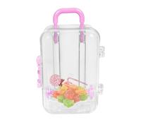 Travel Style Mini Luggage Box - Transparent Gift Box, Simple Storage Box, Wedding Candy Box, Party Decoration, Gift, Desk Accessories, Jewellery Display Box