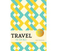 Travel Sudoku - Hard - 100 Puzzles: Pocket Sudoku Puzzle Book for Adults - Compact Size - Yellow & Aqua