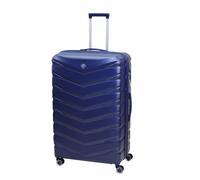 Travel Suitcase 32" Denver Blue Expandable Luggage Extra Large Trolley 8-Wheel