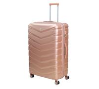 UNIQUE HOME LIVING Suitcase Extra Large 32-Inch Cabin Suitcase Trolley, Hard Shell ABS Expandable Travel Luggage with 8 Spinner Wheels, Lightweight Durable High Capacity with Lock, Denver - Rose Gold