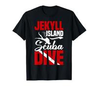 Travel Summer Vacation Palm Tree Scuba Dive Jekyll Island T-Shirt