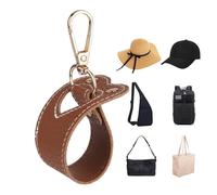 Travel Sun Hat Clip | Pu Hat Clip For Traveling On The Bag - Foldable Heart Pattern Organizer, Stylish Carrier For Camping Common At Beach Beach Holiday Airport Beach