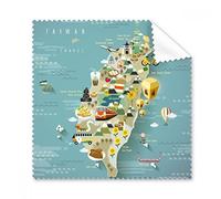Travel Taiwan Area China Glasses Cloth Cleaning Cloth Gift Phone Screen Cleaner 5pcs