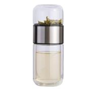 Travel Tea Infuser Bottle Glass, Water Separation, Cup