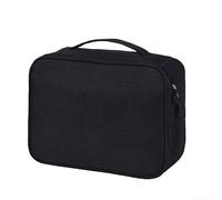 Travel Tech Organizer Bag 24.5cm for Chargers and Cables | for premium Oxford cloth, polyester lining, water resistant, scratch proof, for durable for daily travel(Black)